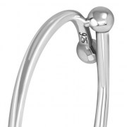 Plain Bypass Silver Ring - rp889